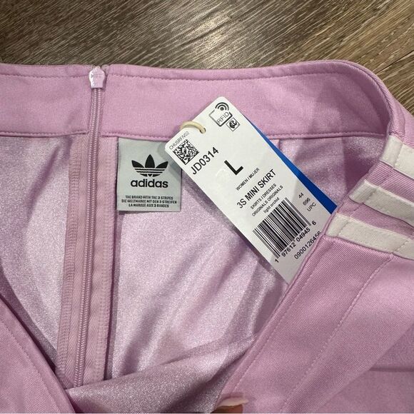 Adidas Women's Light Pink/purple Mini Skirt - Picture 3 of 3